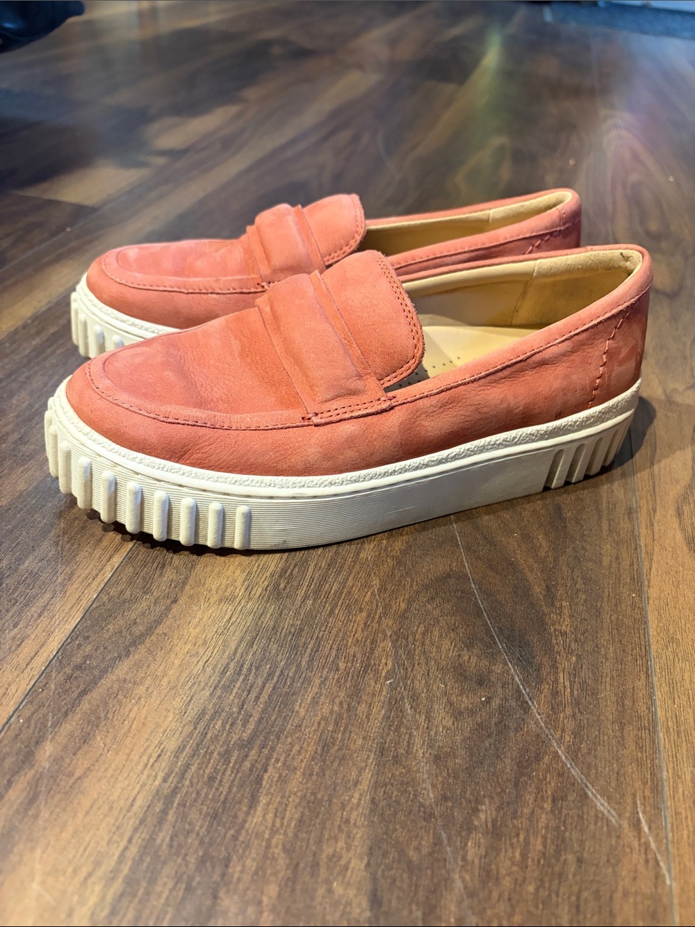 Clarks Coral Slip-On Platform Loafers